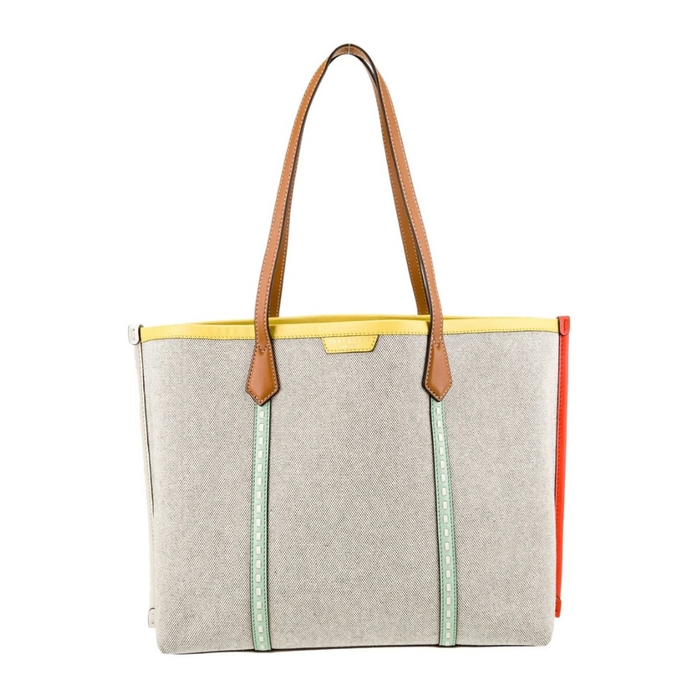 Tory Burch Multi- Colored Canvas Tote